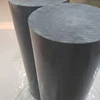 Rigid gray solid plastic PVC rods for machined and fabricated parts