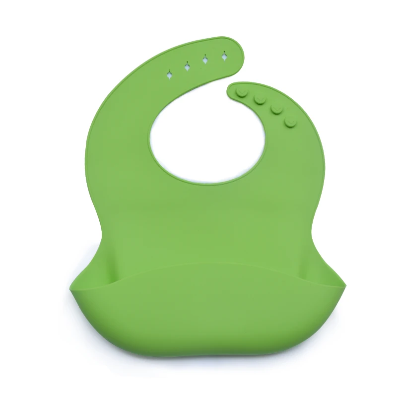 New Patent Waterproof Fashion Design Baby Bib Wholesale High quality Baby Silicone Bib