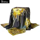 Low MOQ custom scarves silk scarf digital print For ladies