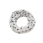 Wholesale 100% White Polyester Graffiti Printed Neck Tube Baby Bib Bandana