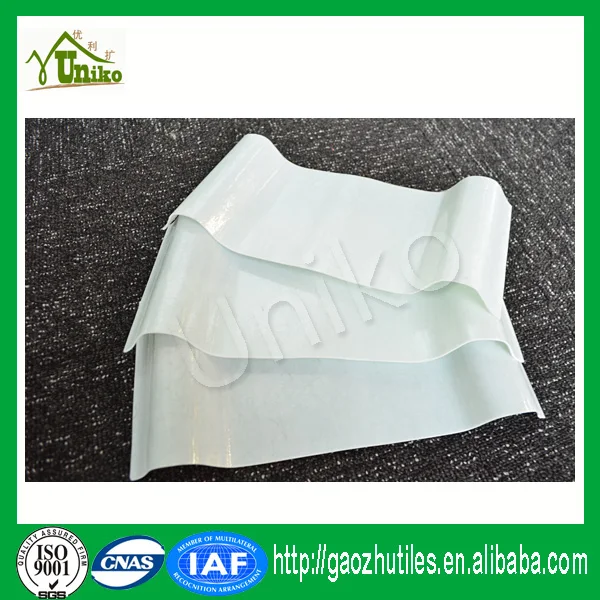2.5mm clear opal milk white lake blue decorative roofing sheet for sound insulation