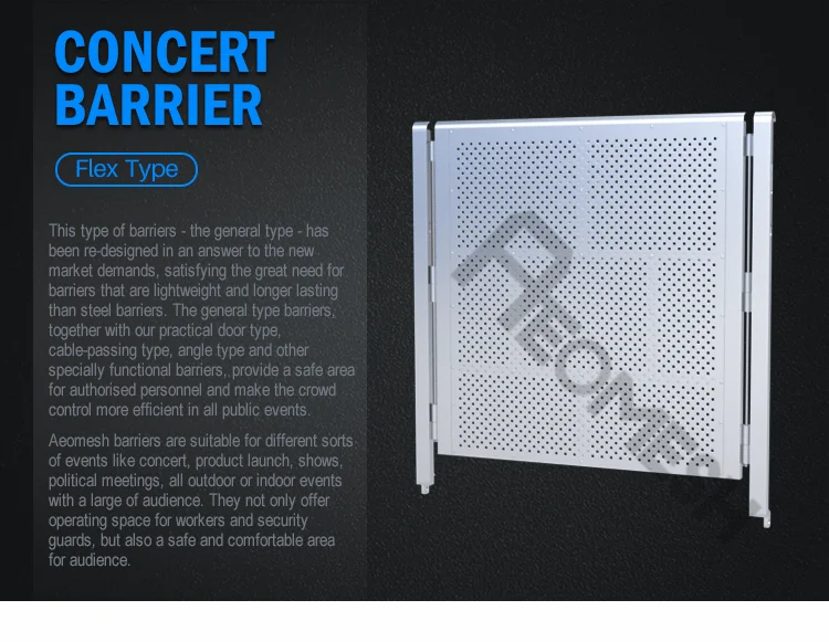 AEOBARRIER flex type Concert Barrier