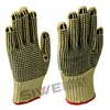 Seeway Heat and Flame Resistant Aramid Knit Palm PVC Dot Tipped Gloves