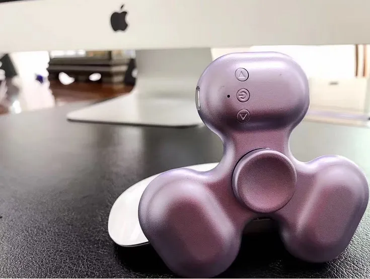 Fidget Bluetooth Spinner speaker with LED light & TF card Player Wireless Music Fingertips Metal Gyro Spinning Decompression Toy - ANKUX.COM