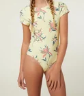 Custom printed wholesale kids one piece swimsuit children bodysuits swimwear