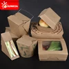 Disposable biodegradable Chinese takeaway kraft paper fast food container