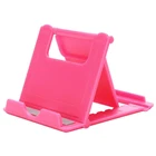 6 colors foldable smartphone flexible adjustable angle stand mini plastic cell phone pocket holder support