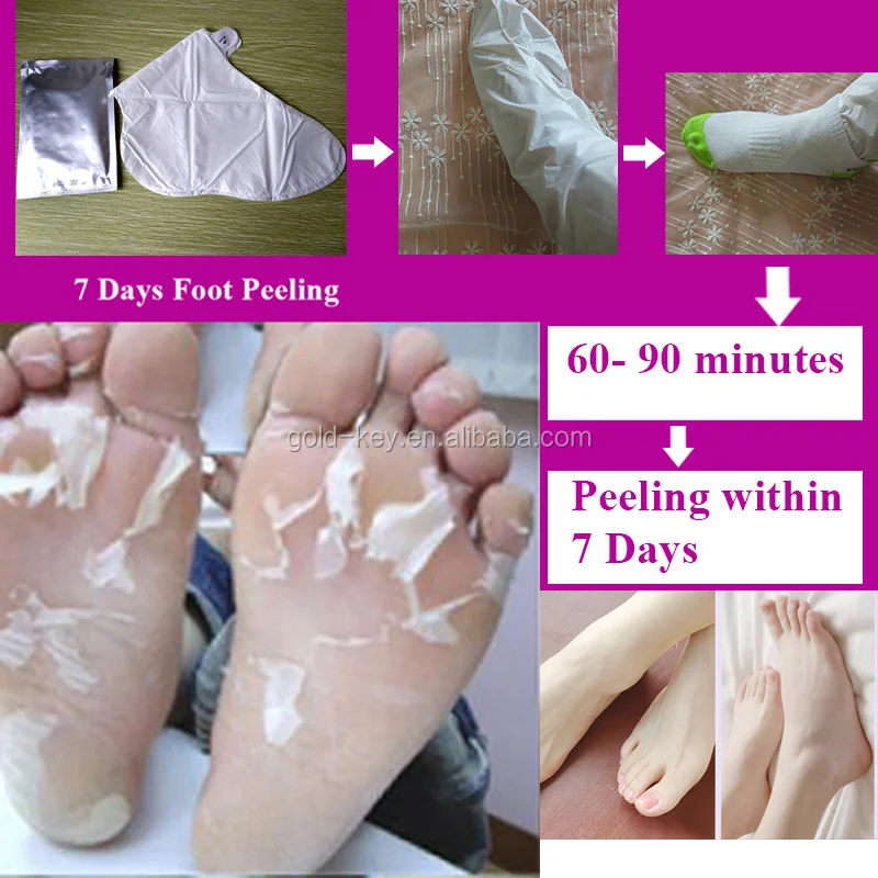 homemade foot exfoliate peel