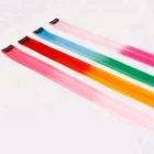 Hair Extensions 2018 New Arrive Fashion Women's Long Synthetic Clip In Extensions Gradient Color Cosplay Hair