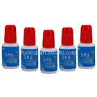 Sky black last 6 to 7 weeks eyelash extension custom lash glue Korea latex free private label eyelash glue