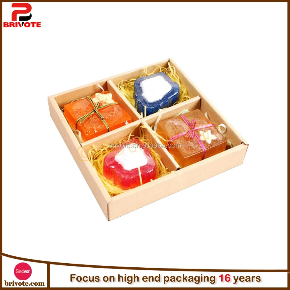 recycle paper soap packaging box/rigid kraft paper soap boxes