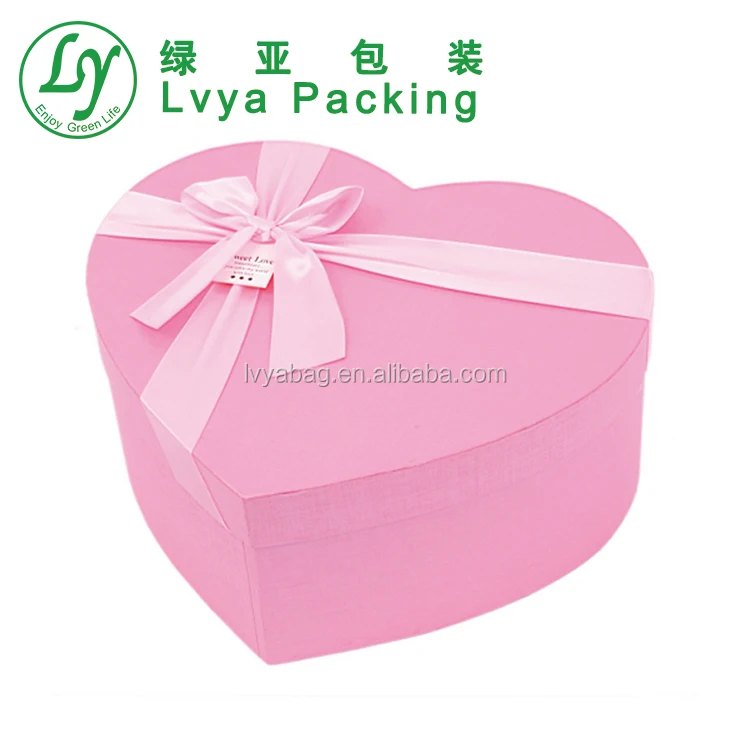 wedding chocolate packaging custom paper gift box with ribbon