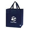 Brand Logo For promotion Solid Color shopper tote Reusable pp non woven shopping bag