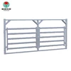 High quality bull rail double gate frame portable yard prefab iron fence panels sheep and goat feeder