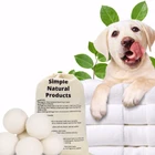 6 Pack Eco Friendly 100% natural wool dryer balls