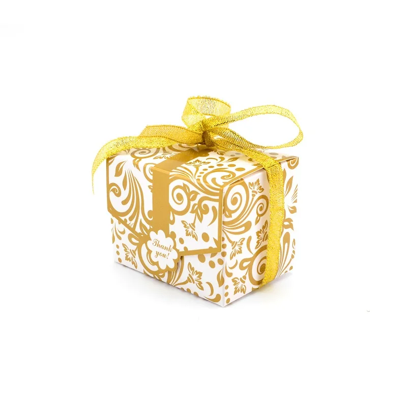 GoldSliver Candy Box Wedding Favors and Gifts Wedding Candy Box Wedding Decoration Birthday Party Supplies Packaging Boxes