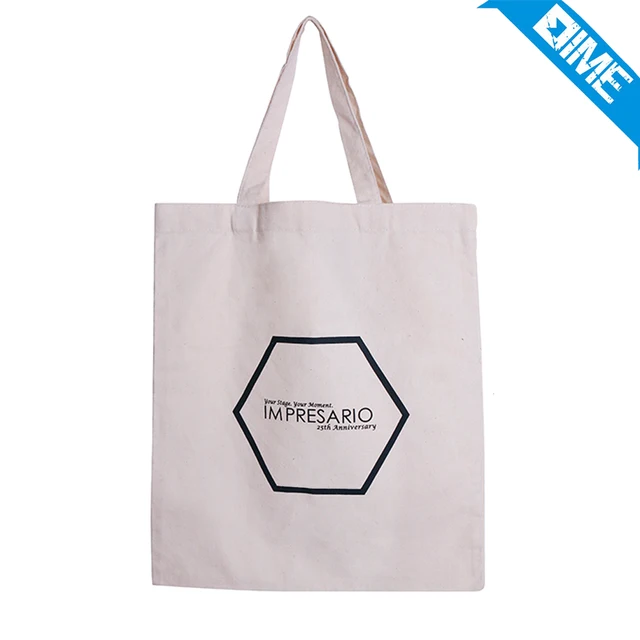 custom printed durable natural cotton shopping bag for promotion