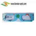 3D Gift disposable 3d cardboard diffraction glasses for party