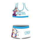 Good Elasticity Girls Lycra Dance Training Cheerleading Outfits Costume Sports Bra