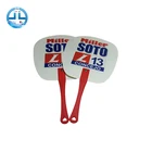 Manufacturer long handle custom plastic hand fan