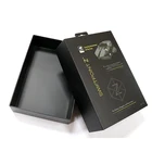 Wholesale Square black cardboard window drawer soap box custom for cake box chocolate biscuit candy gift packing box