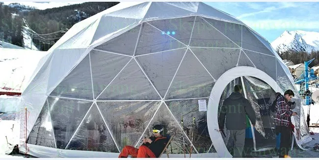 luxury geodesic dome tent with clear pvc fabric or white pvc 3.jpg
