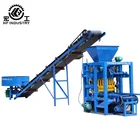QT4-26 Semi Automatic Concrete Hollow Block Making Machine and Cement Brick Production Line