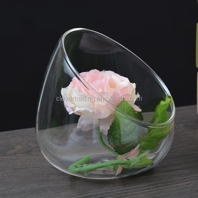 oblique glass vases