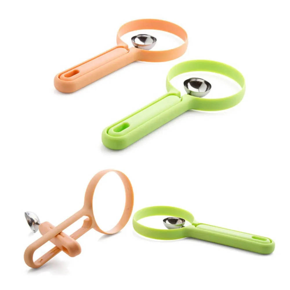 2 In 1 Fruit Set Melon Scoop Baller Peeler+Spoon Random Plastic Fruit & Vegetable Watermelon Tomato Kitchen Cooking Tools KC1014