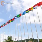 6 - 100M Custom Flag Pole Stainless Steel Flag Pole & Aluminium Flag Pole