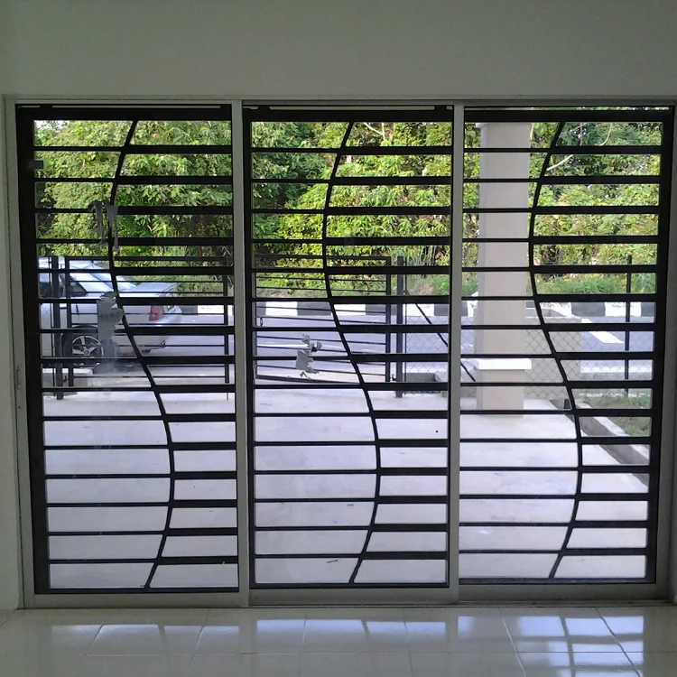 New modern exterior 3 panel metal french sliding doors prices