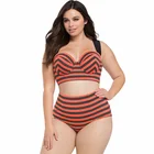 Swimwear High Waist Sexy Big Xxxl Swimsuit Woman Women Plu Size Bikini