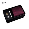 Tie Pin And Breastpin And Polyester Tie Gift Set For Men