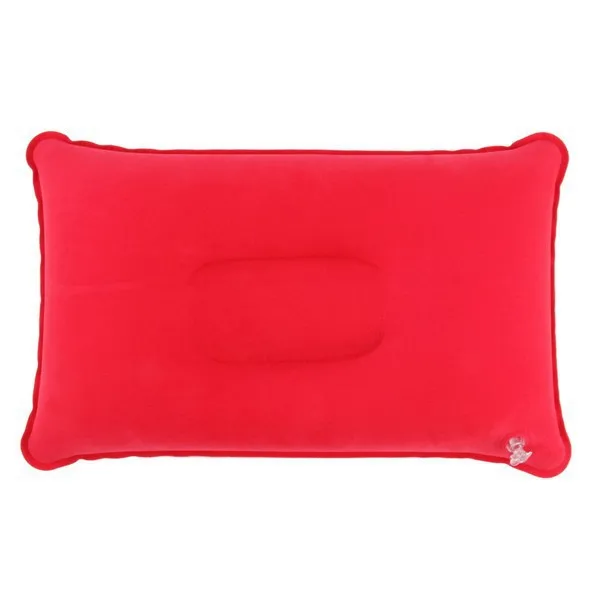 1pc Outdoor Portable Folding Air Inflatable Pillow Double Sided Flocking Cushion for Travel Plane Hotel Hot Worldwide