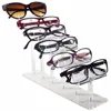 6 Tier Deluxe Factory Price Clear Acrylic Eyeglasses Sunglasses Showing Case Frame Risers Display Stand Holder