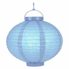 Outdoor Round Shape Battery Operated Paper Lanterns With Led Light