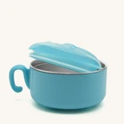 LULA 250ml Baby Dinnerwarer Set 316 Stainless Steel Kids Feeding Bowl with Easy Tight Lid Handle