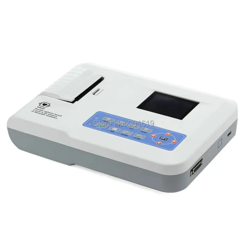 Portable Digital 3-channel Electrocardiograph ECG Machine EKG Machine with Software CE FDA AAAAA