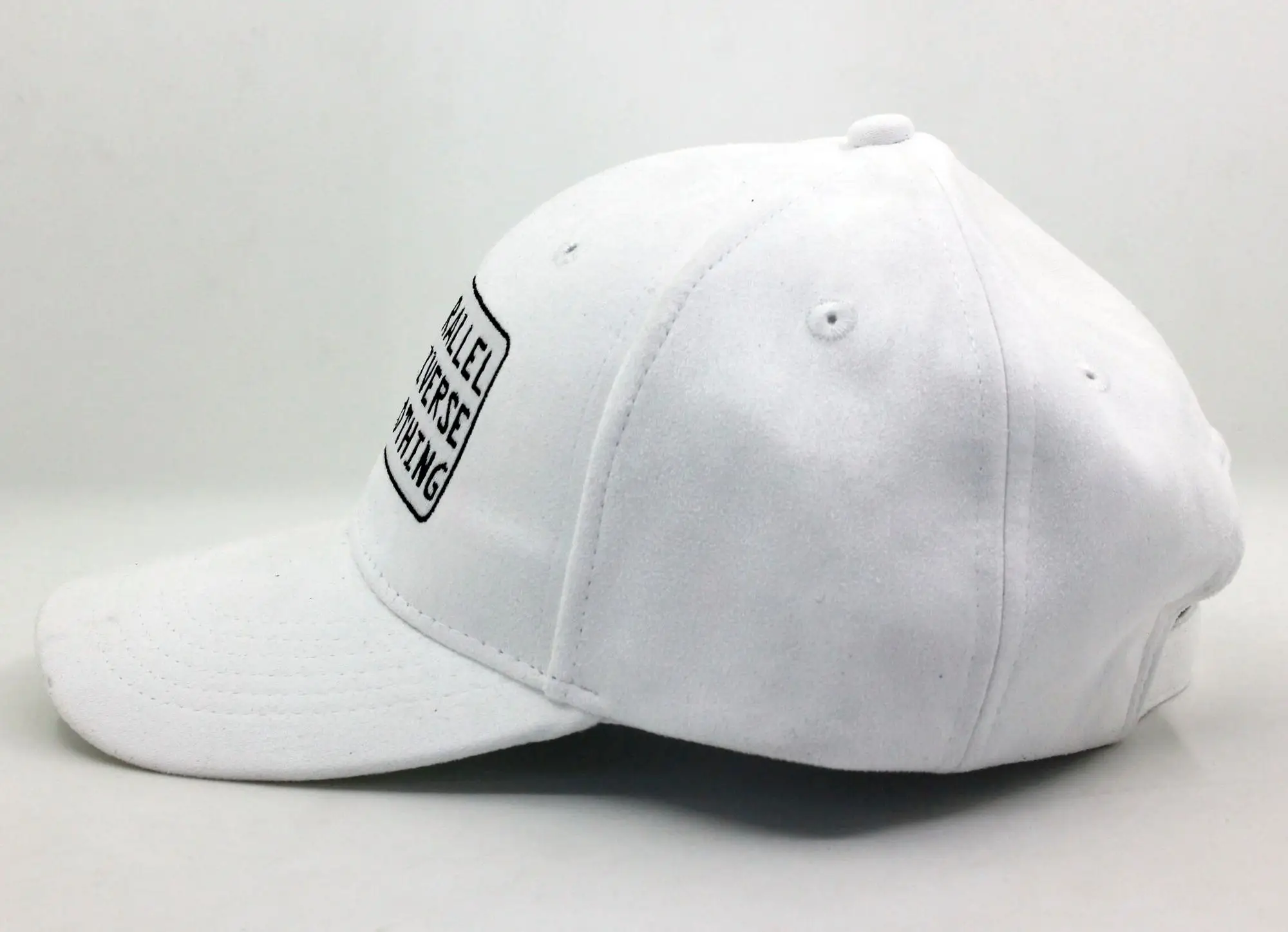 Wholesale structured 6 panel cotton baseball hat with flat embroidery logo