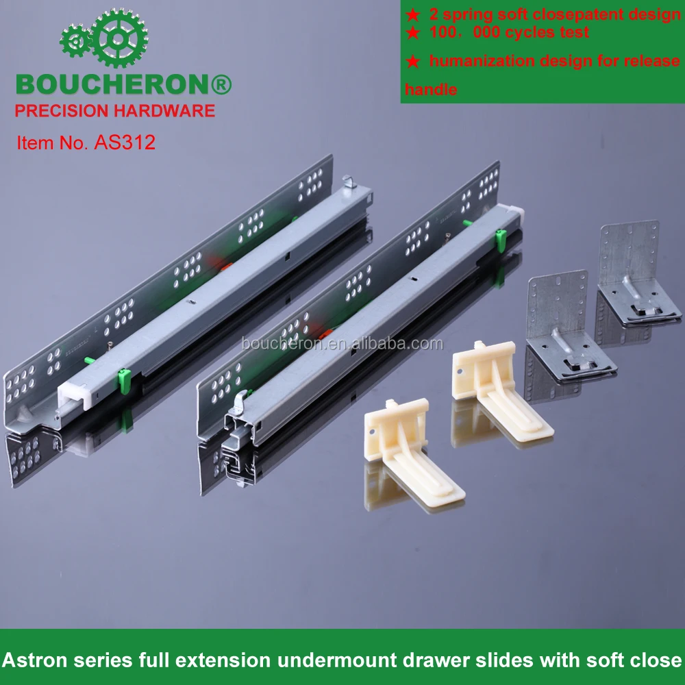 Adjustable Full Extension Undermount Drawer Slide,533 Drawer Slide With