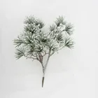 Snow finish artificial christmas branch for home decoration