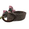 Custom Fabric Covered Waist Strap Webbing Material Canvas Woven Belt With Buckle For Men