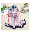 Women Fashion Quality Soft Silk Scarves Female Shawls and Wraps