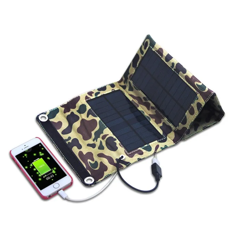 New Energy 7W USB Foldable Solar Panel Charger for mobile phones/power bankback pack etc - ANKUX.COM