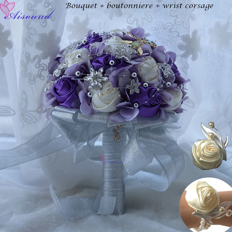 Purple bouquet set