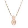 Dainty Fashion Pineapple Necklace Everyday Fruit Pendant Necklaces for Women