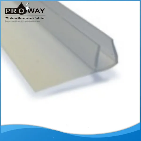 Proway Shower Door Seal Silicone Pvc Strip Waterproof Frameless