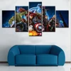 5 Pcs/Set Framed HD Printed Geometric Batman Superhero Canvas Painting Poster Picture For Room Wall Art Decorative Pictures