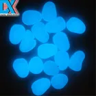 Colorful decorative glow in the dark polished jade pebbles