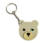 3d soft pvc rubber elephant custom plush motorcycle horse sports smart key holder keychain silicon key chain